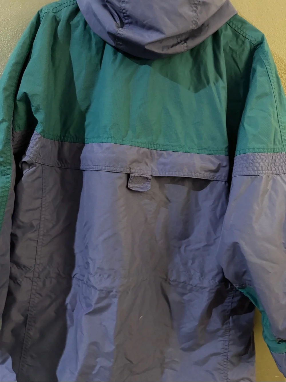 vintage 1990s Columbia Sportswear color-block waterproof jacket